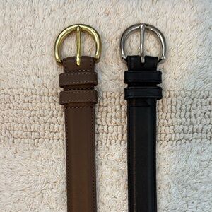 Coach Brown and Black Leather Belts sz Small